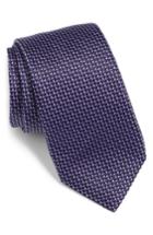 Men's Boss Textured Silk Tie, Size - Purple