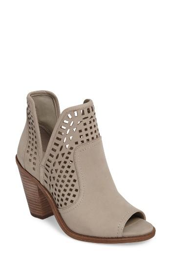 Women's Jessica Simpson Cherrell Open Toe Bootie M - Grey