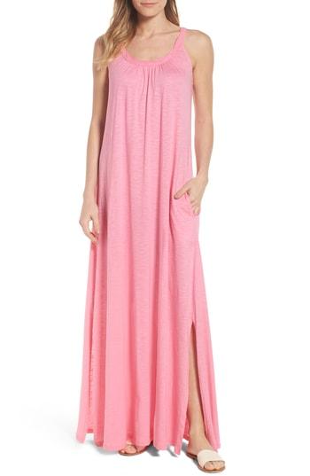 Women's Caslon Twist Neck Maxi Dress - Pink