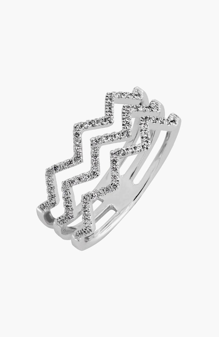 Women's Bony Levy Prism 3-row Diamond Ring (limited Edition) (nordstrom Exclusive)