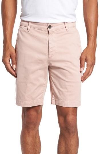 Men's Ag Wanderer Modern Slim Fit Print Twill Shorts - Pink