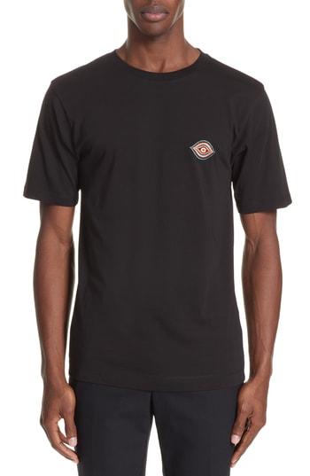 Men's Dries Van Noten Embroidered Eye T-shirt - Black