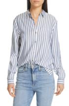 Women's Ted Baker London Colour By Numbers Norona Stripe Shirt - Blue