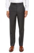 Men's John W. Nordstrom Torino Traditional Fit Flat Front Solid Wool Trousers