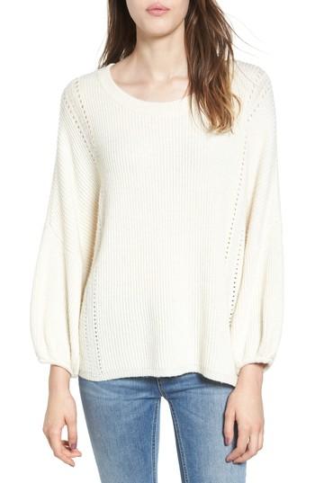 Women's Ella Moss Delfina Ribbed Sweater - White