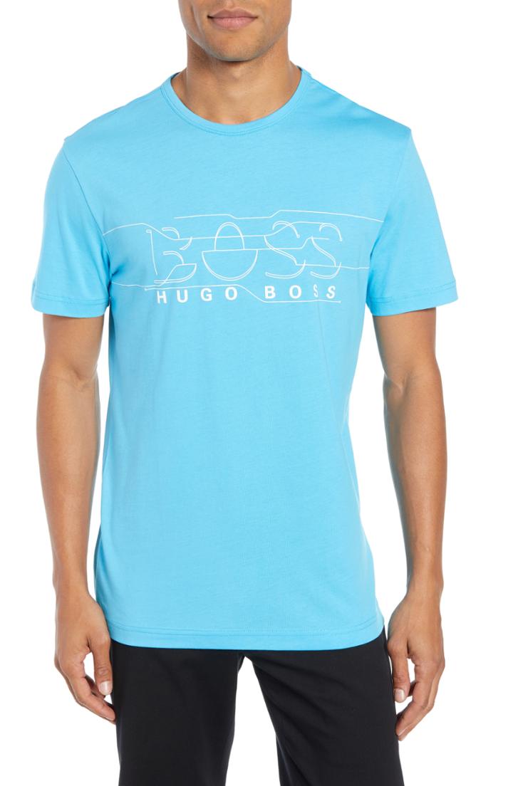Men's Boss Fit T-shirt, Size Small - Blue
