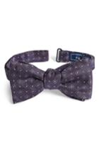 Men's The Tie Bar Geometric Gala Silk Bow Tie, Size - Purple