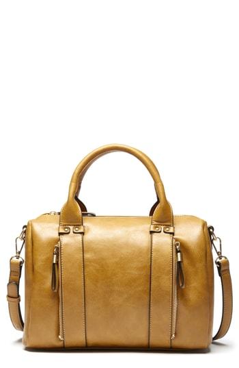 Sole Society Zypa Faux Leather Barrel Satchel - Orange