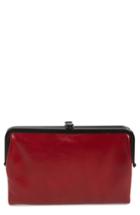 Women's Hobo Glory Leather Wallet - Red