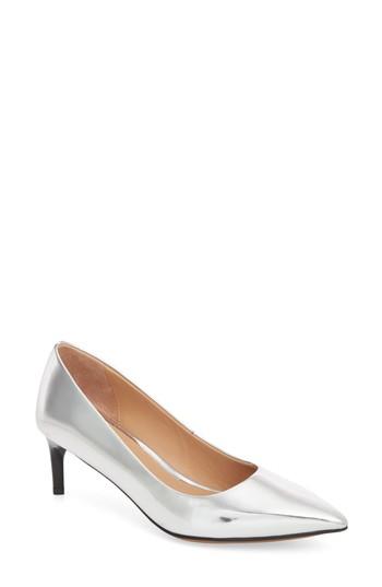 Women's Linea Paolo Petra Pointy Toe Pump M - Metallic