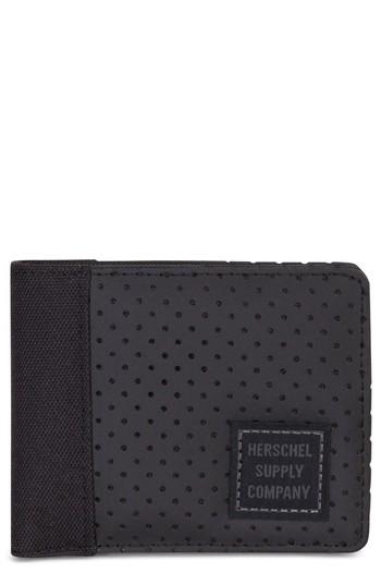 Men's Herschel Supply Co. Edward Aspect Perforated Wallet - Black