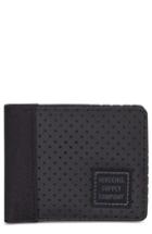 Men's Herschel Supply Co. Edward Aspect Perforated Wallet - Black