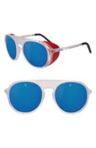 Men's Vuarnet Ice 51mm Polarized Aviator Sunglasses - Grey Polar Blue Flash