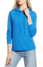 Women's Halogen Hoodie Sweater, Size - Blue