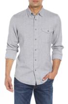 Men's Nordstrom Men's Shop Lumber Regular Fit Flannel Shirt - Grey