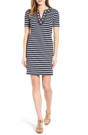 Women's Michael Michael Kors Embellished Stripe T-shirt Dress