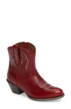 Women's Ariat Darlin Short Western Boot .5 M - Red