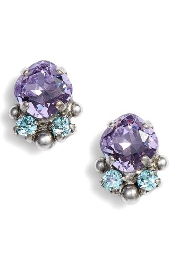 Women's Sorrelli Cushion Cut Crystal Earrings