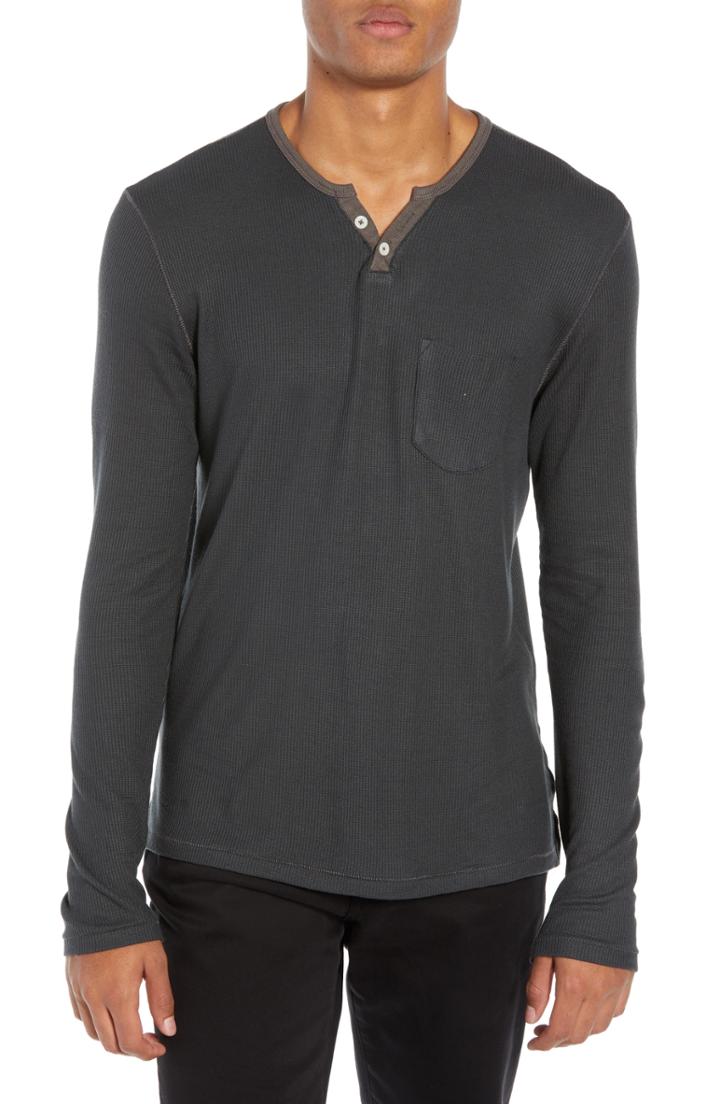 Men's Joe's Fit Henley, Size Small - Green
