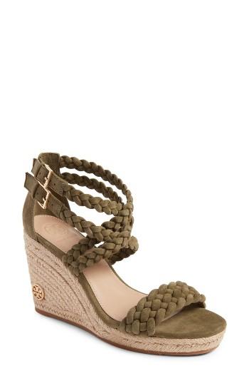 Women's Tory Burch Bailey Wedge Sandal .5 M - Green