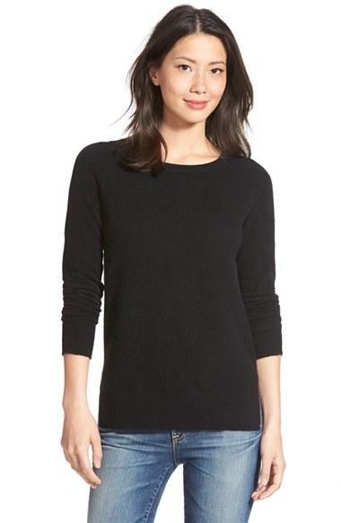 Women's Halogen Crewneck Lightweight Cashmere Sweater