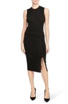 Women's Rachel Roy Collection Ribbed Lace-up Pencil Skirt - Black