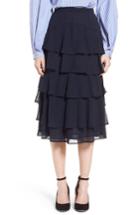 Women's Lewit Tiered Silk Chiffon Skirt