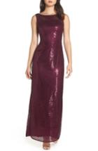 Women's Adrianna Papell Sequin Embellished Gown - Red