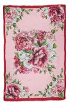 Women's Dolce & Gabbana Rose Print Silk Scarf