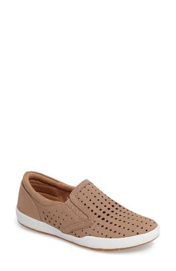 Women's Comfortiva Lyra Perforated Slip-on Sneaker N - Beige
