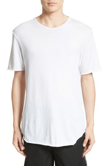 Men's Rag & Bone Hartley Cotton & Linen T-shirt, Size - White