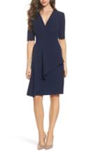 Women's Maggy London Solid Dream Crepe Sheath Dress - Blue