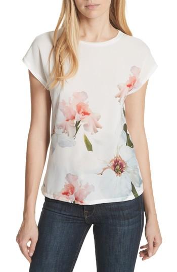 Women's Ted Baker London Chatsworth Bloom Tee - White
