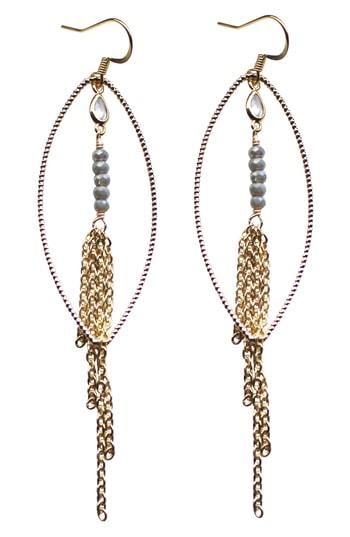 Women's Gemelli Nina Chain Fringe Earrings
