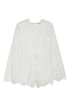 Women's For Love & Lemons Olympia Lace Cover-up Romper - White