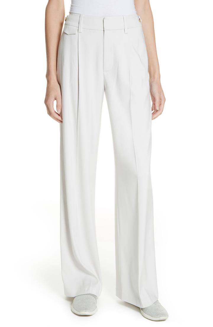 Women's Vince Relaxed Wide Leg Trousers - Beige