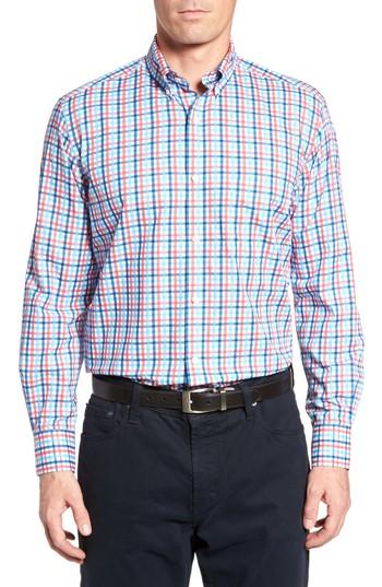 Men's Tailorbyrd Dixie Check Sport Shirt - Coral