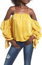 Women's 4si3nna Off The Shoulder Blouse - Yellow