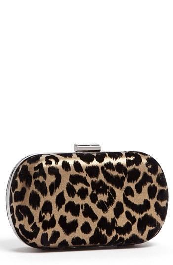 Menbur Leopard Print Minaudiere
