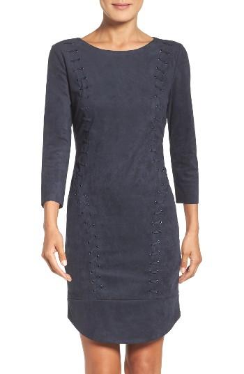 Women's Laundry By Shelli Segal Faux Suede Dress