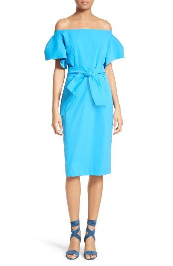 Women's Milly Dakota Stretch Poplin Sheath Dress