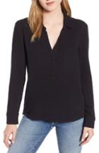 Women's 1.state Double Gauze Top - Black