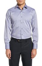 Men's Lorenzo Uomo Pin Dot Dress Shirt .5 - 34 - Grey