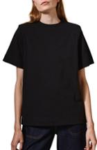 Women's Topshop Boutique Power Shoulder Tee Us (fits Like 0-2) - Black