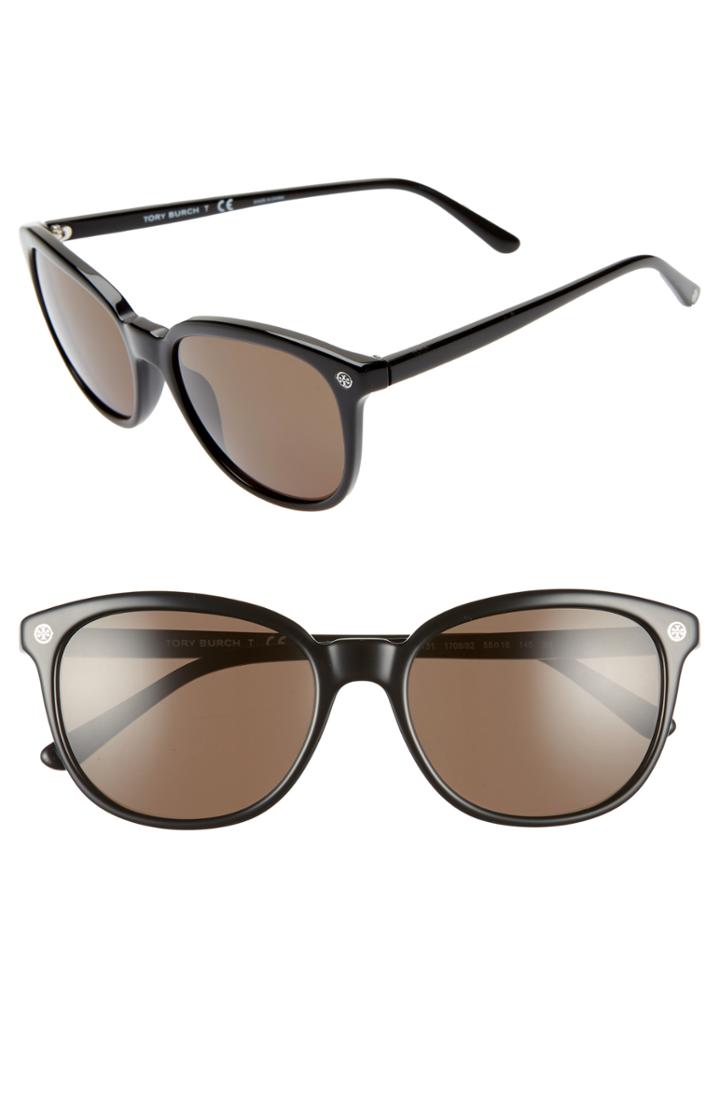 Women's Tory Burch 55mm Sunglasses - Black Solid