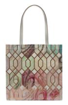 Ted Baker London Large Icon - Sea Of Clouds Tote - White
