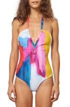 Women's Mara Hoffman Aya One-piece Swimsuit - Pink