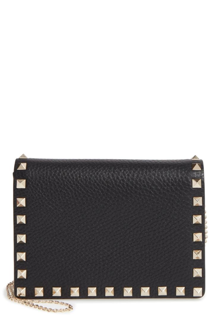 Valentino Garavani 'rockstud' Convertible Crossbody Bag - Black