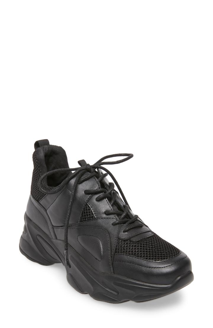 Women's Steve Madden Movement Sneaker M - Black