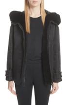Women's Moncler Bondree Genuine Mink Fur Trim Down Jacket